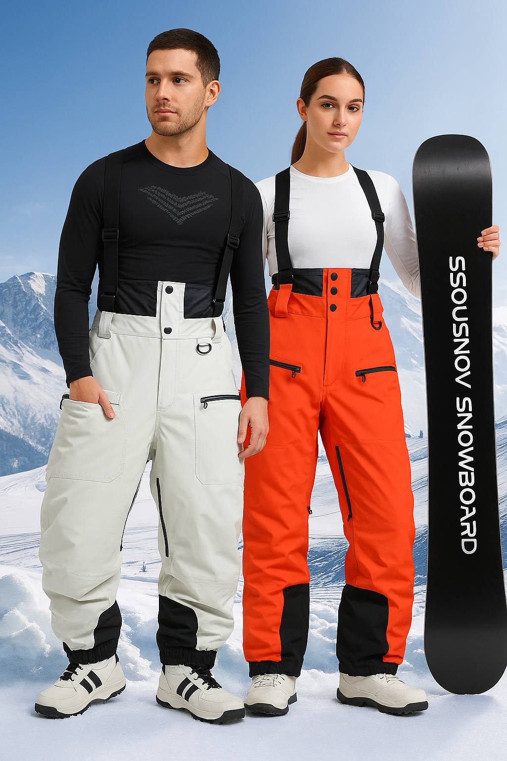 Unisex Insulated Baggy Snow Ski Snowboard Pants
