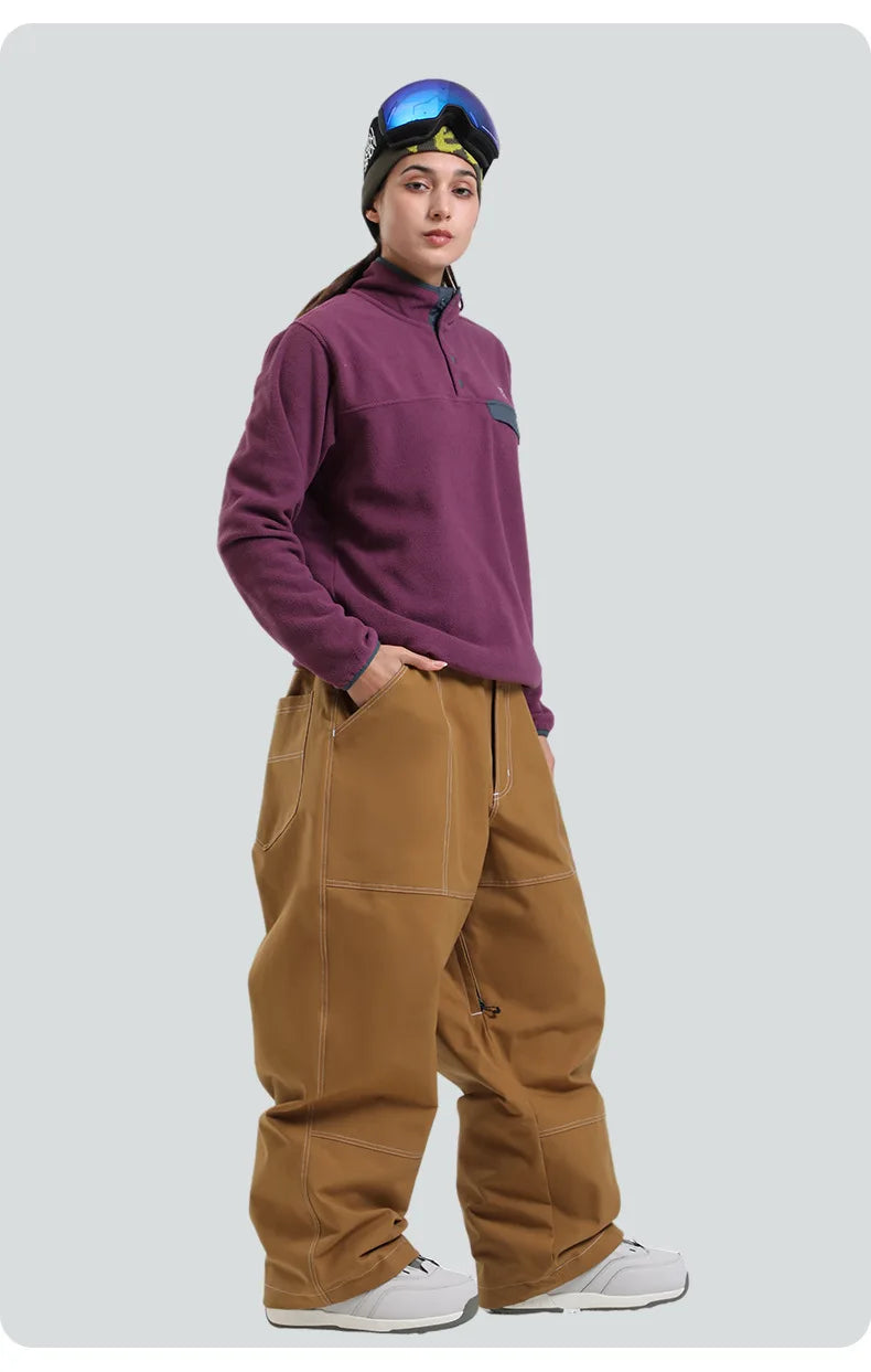 Unisex Baggy Snow Ski Snowboard Pants