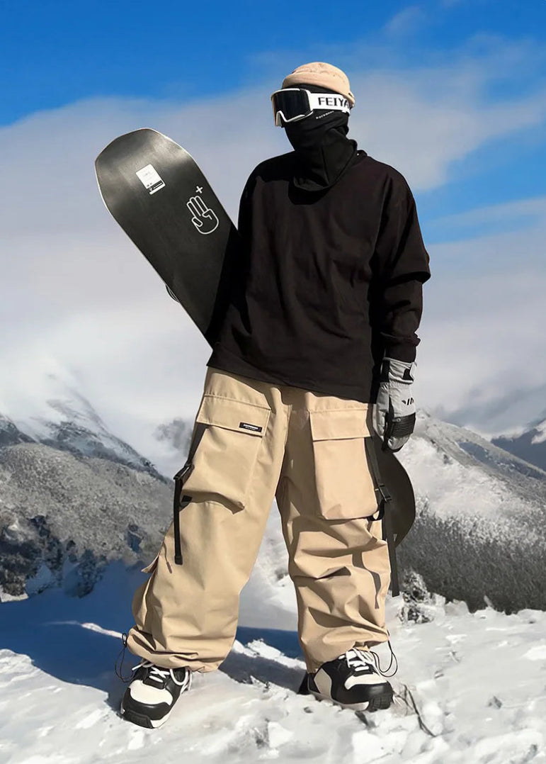 Unisex Baggy Cargo Snow Pants