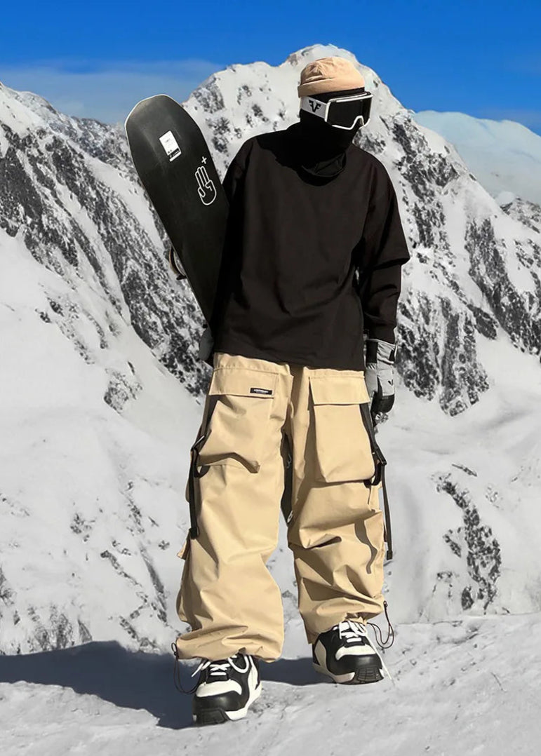 Unisex Baggy Cargo Snow Pants