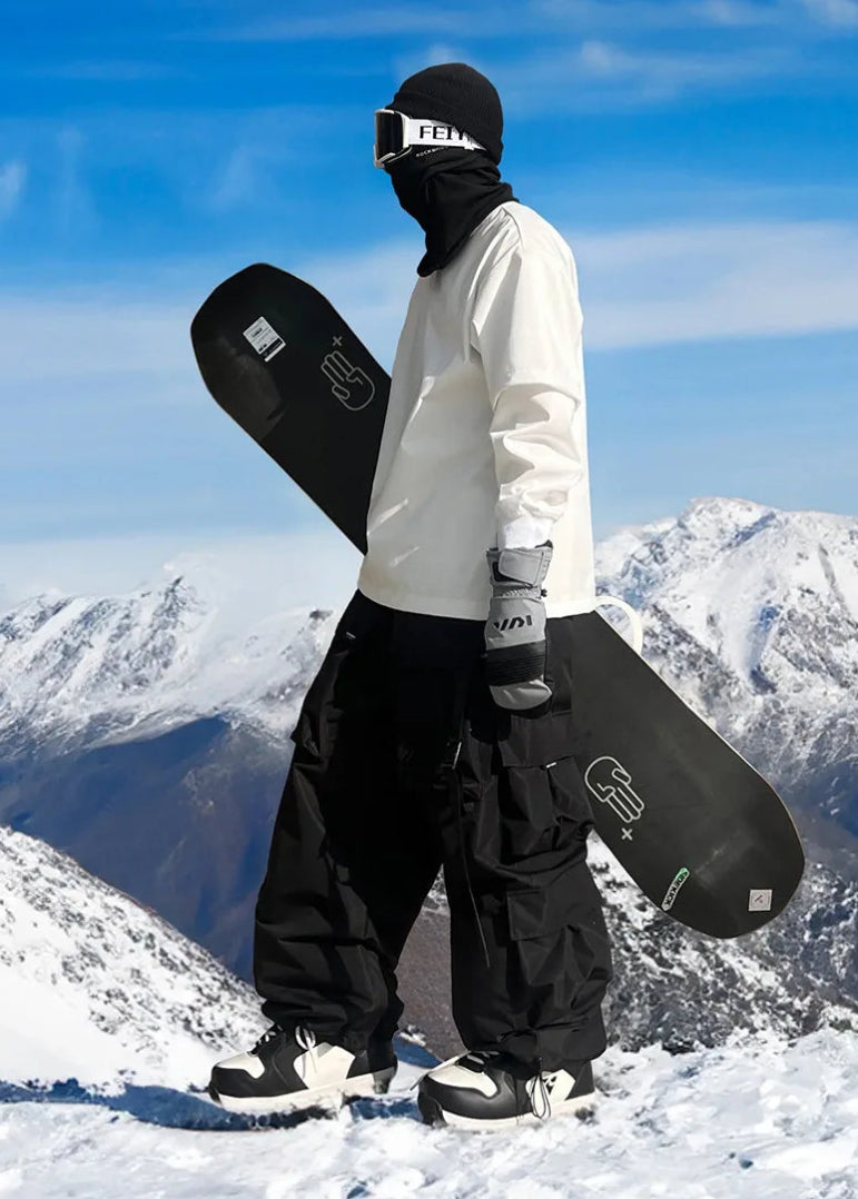 Unisex Baggy Cargo Snow Pants