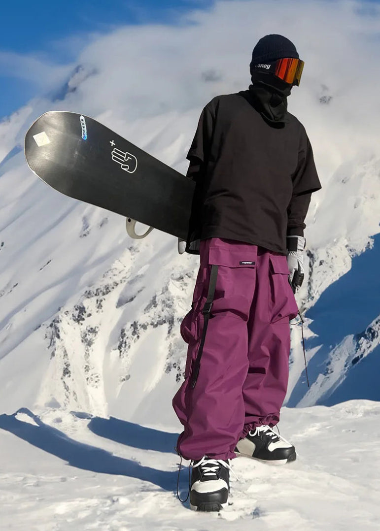 Unisex Baggy Cargo Snow Pants